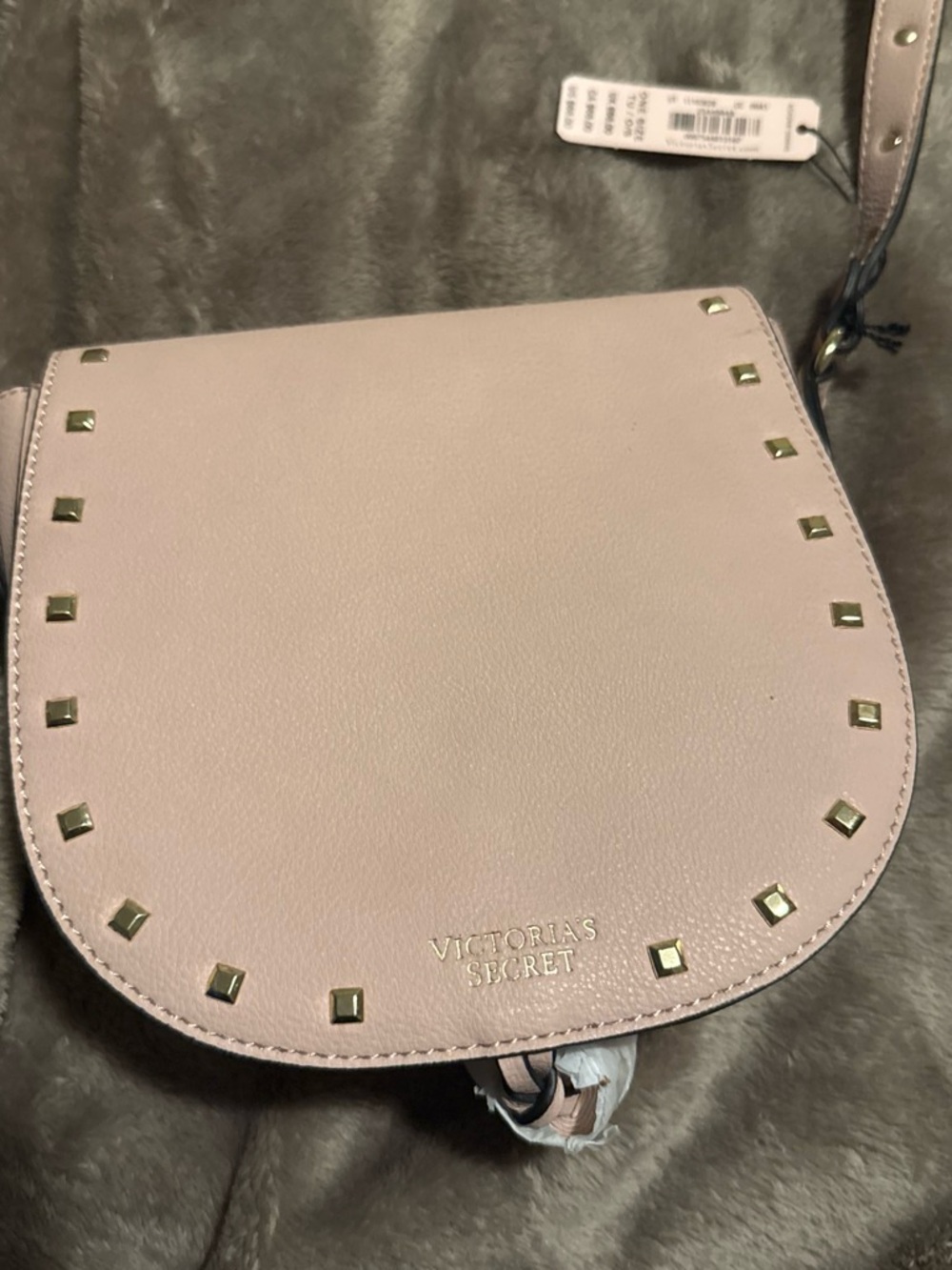 Victoria's Secret Light Pink Studded Crossbody Bag